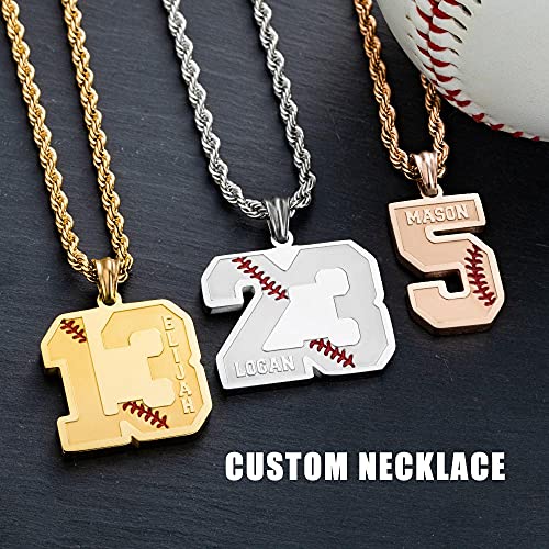 Custom Number Necklace