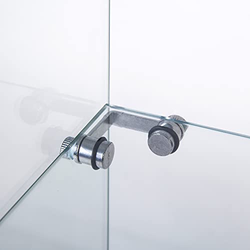 Zacis Modern 3 Shelf Glass Display Cabinet