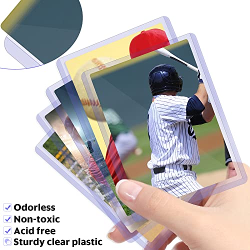 CARD PROTECTOR BUNDLE - 200 Count TopLoaders, 200 Count Clear Soft Baseball Card Sleeves