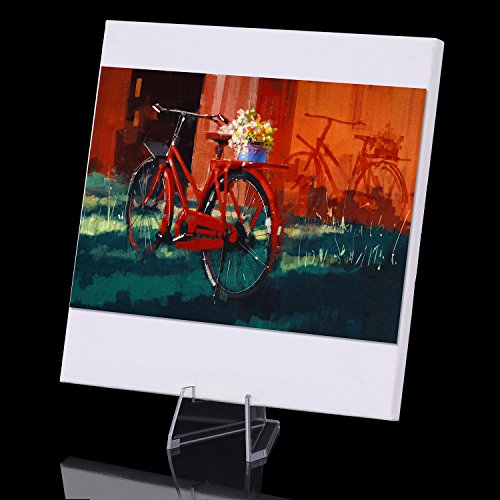 Boao 12 Packs Mini Clear Acrylic Easel Stands